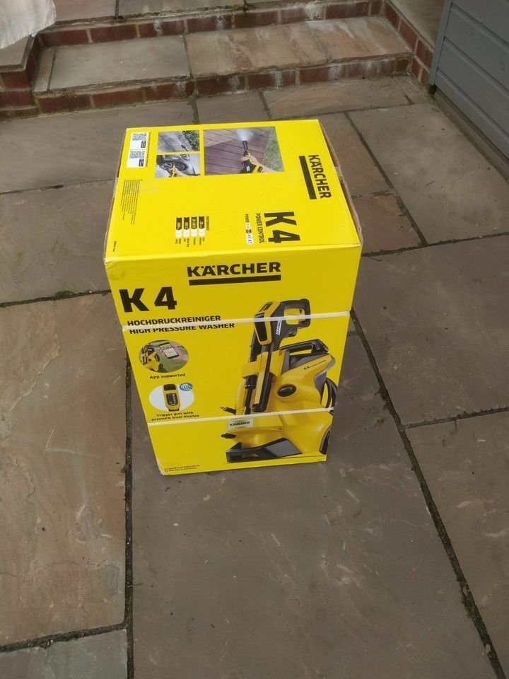 Domestic pressure washer M167-Kärcher K 4 Power Control with stand for indoor application