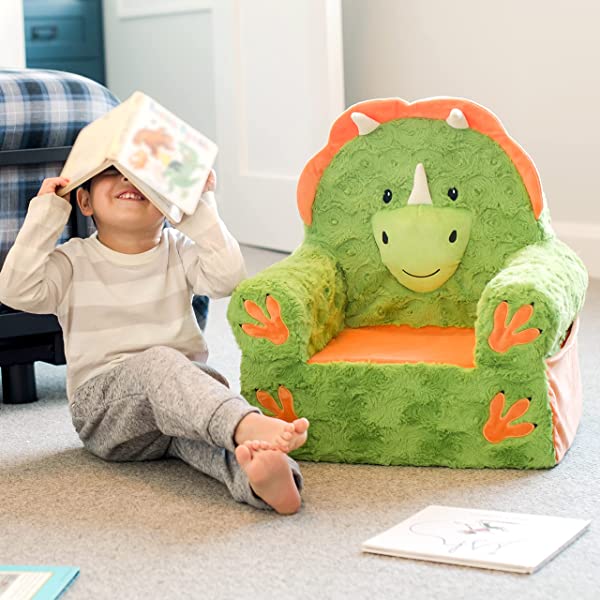 Soft Landing Fox Sweet Seats | Premium Character Chair with Carrying Handle & Side Pockets – Orange