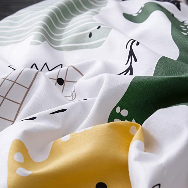 New Cartoon Animals Elephant Print Duvet Cover Sets for Kids 100% Cotton Reversible Soft 3 Pieces Kids Bedding Duvet Cover Pillowcases Kawaii Cloud Bedding Sets, Queen/Full Full/Queen (1 Duvet Cover + 2 Pillowcases) Multi A00 Elephant Bunny Balloon