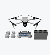 DJI Air 3 Fly More Combo with DJI RC 2 (screen remote controller), Drone with Medium Tele & Wide-...
