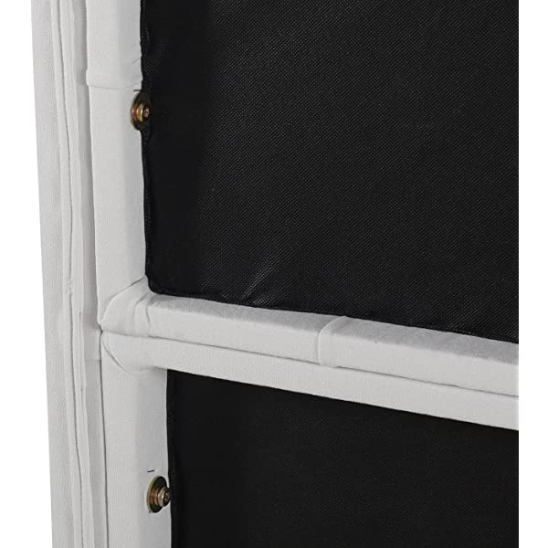 Jennifer Taylor Home Marcella Collection Queen Wingback Tufted Hand-Applied Nail Heads Upholstered Bed, Antique White Antique White Queen