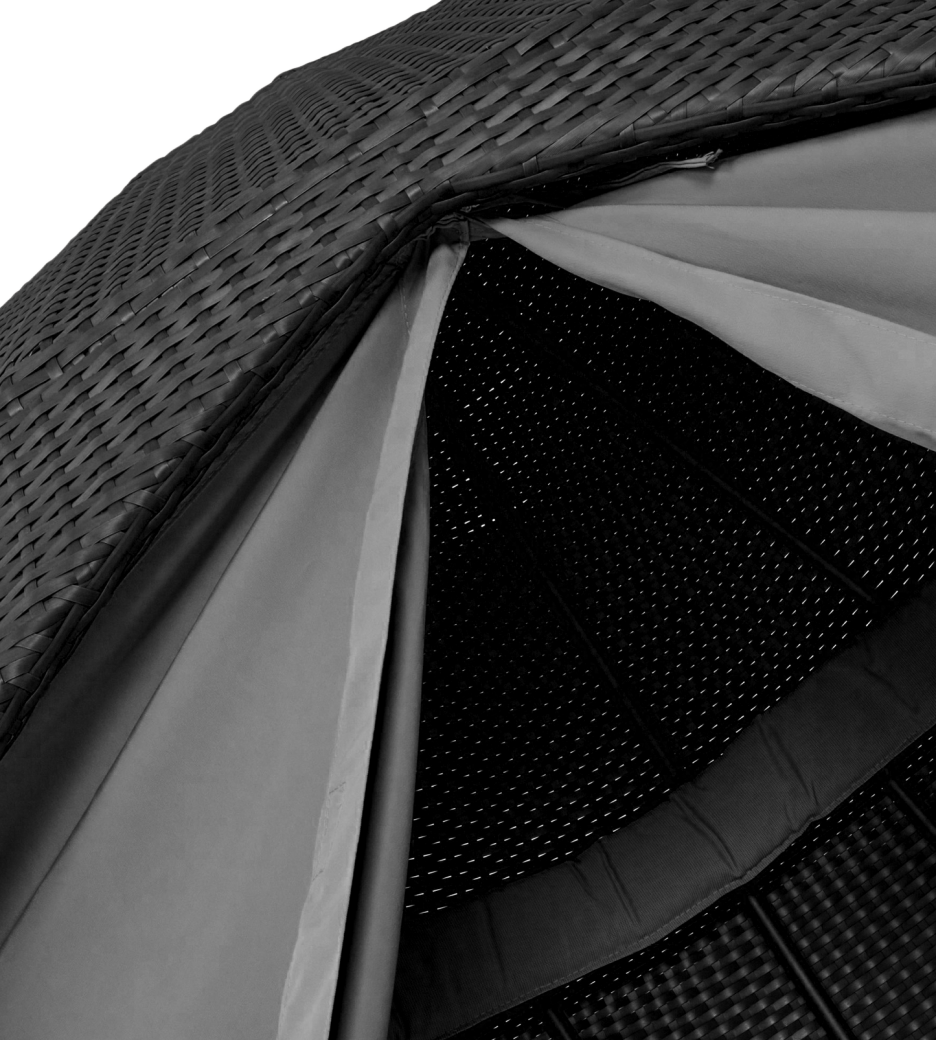 Vacation beach bed rattan bed terrace sun bed outdoor leisure birdcage sofa outdoor courtyard sun lounger