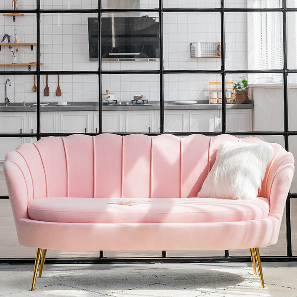 Net celebrity light luxury two-person sofa