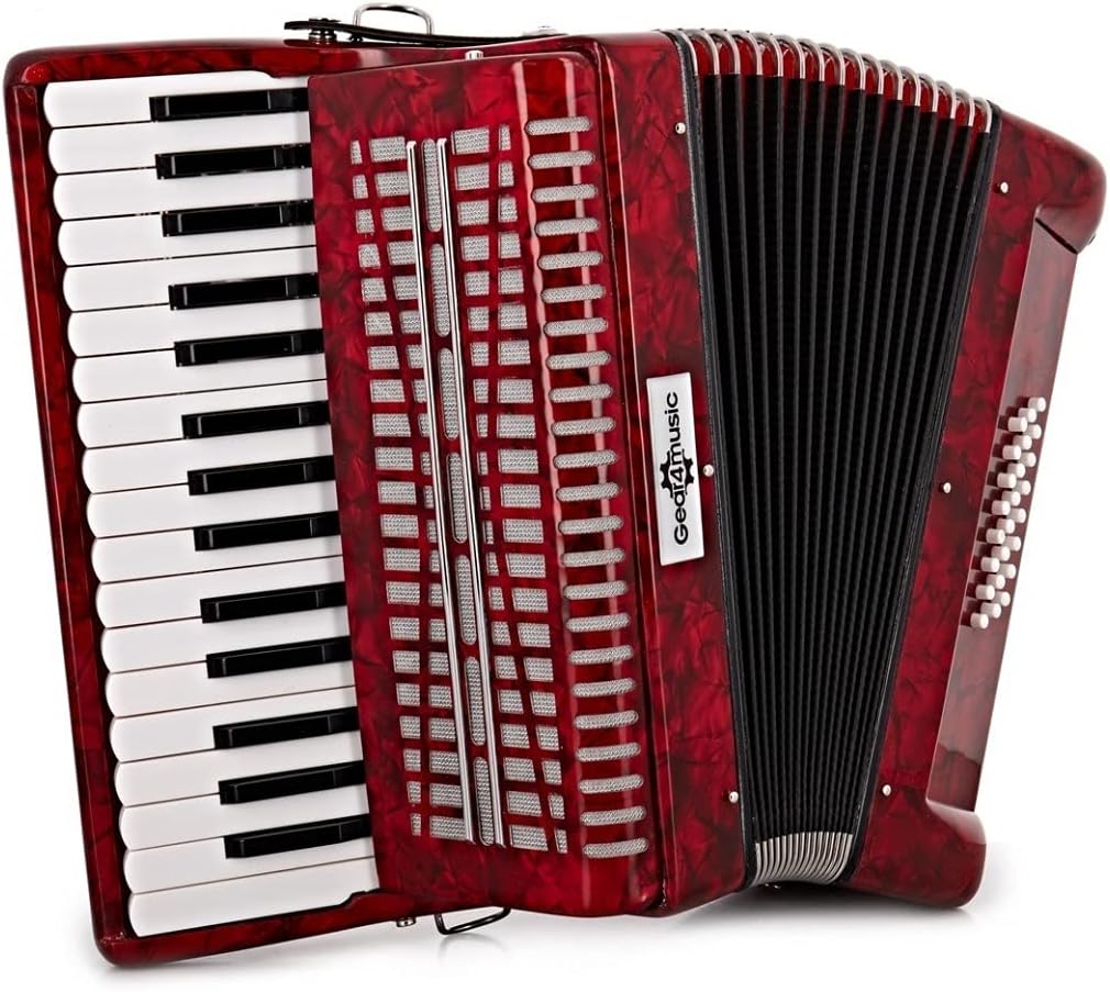 Piano Accordion with Carry Case and Shoulder Straps