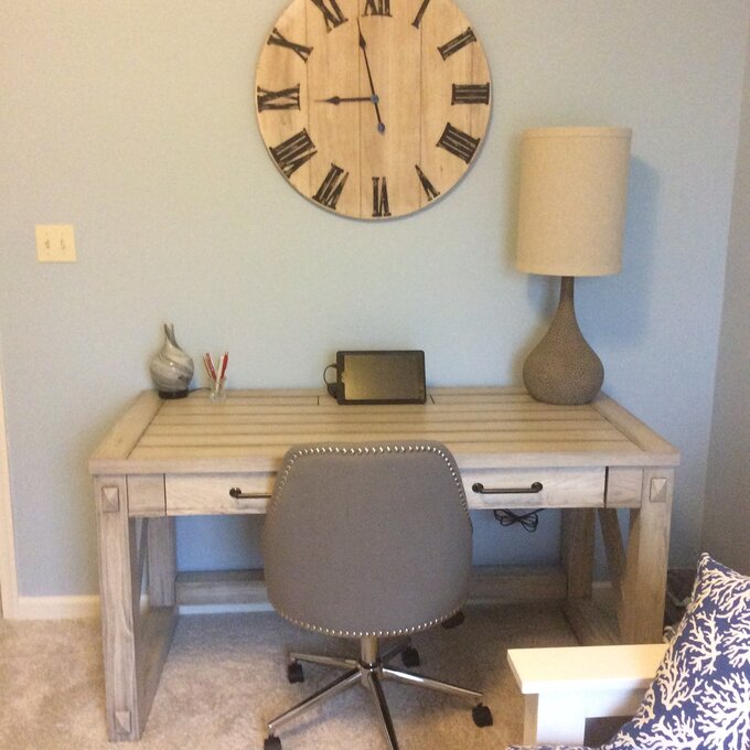 【Furniture】Anse Solid Wood Configurable Rectangular Writing Desk Office Set