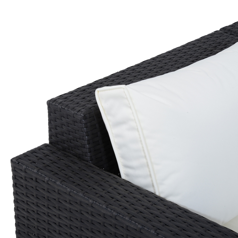 【Furniture】7Pc Rattan Set Outdoor Patio Furniture Sofa Table Sectional Wicker