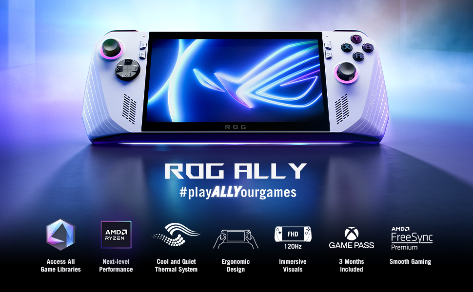 ASUS - ROG Ally Gaming Handheld Console - Z1 Processor