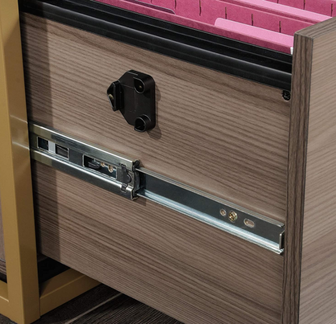 Sauder 423301 International Lux horizontal file, diamond dusty surface