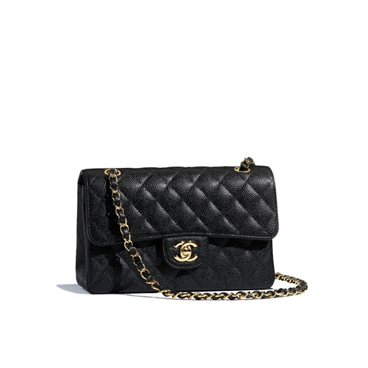 Crossbody bag in grained calfskin