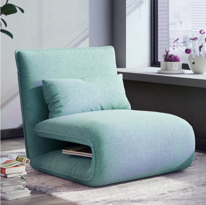 Lazy sofa tatami bedroom single bed folding floor sleeping mat balcony bay window back recliner floor sofa