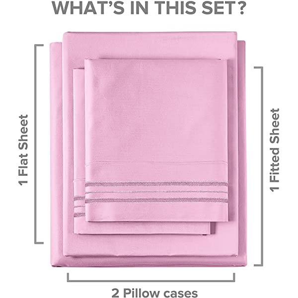 Queen Size Sheet Set - 4 Piece - Hotel Luxury Bed Sheets - Extra Soft - Deep Pockets - Easy Fit - Breathable & Cooling Sheets - Wrinkle Free - Comfy – Dark Grey Bed Sheets - Queens Sheets – 4 PC Queen Grey